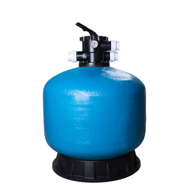 Top mount sand filter-blue